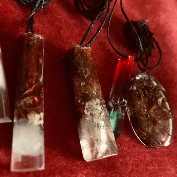 🍂☃️2 for $15!☃️🍂HANDMADE Jewelry Set: Dipped - Picture 3 of 5